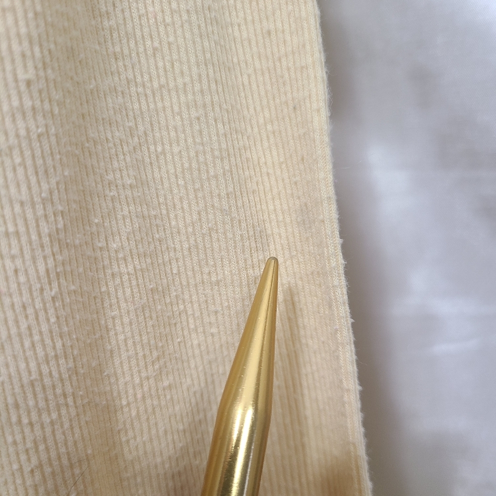 ♡ Y2K ♡ Hollister Butter Yellow Blingy Button Henley Long Sleeve Top - Picture 12 of 13